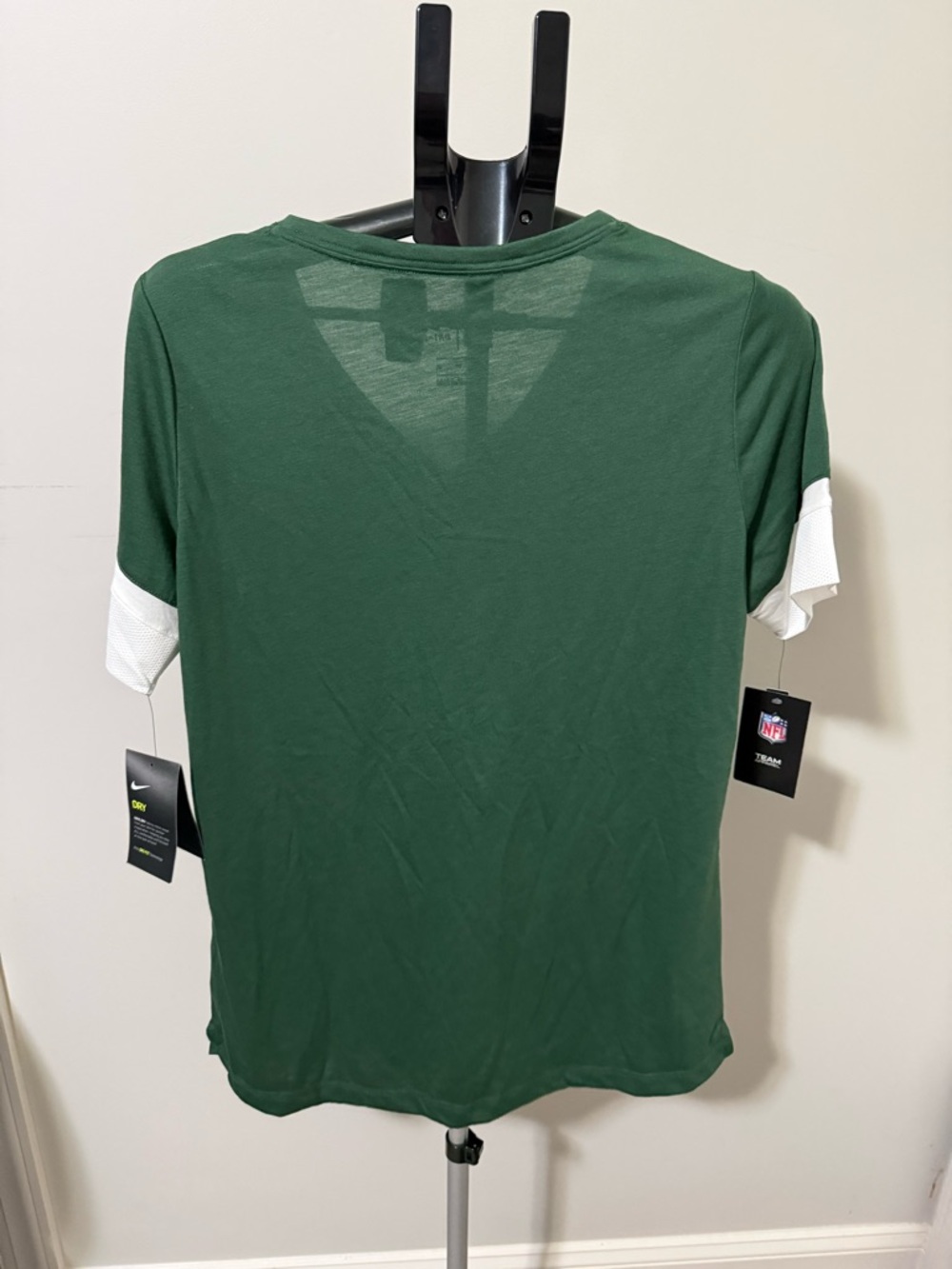 Nike Packers Women XL Dri-Fit Shirt Green Bay NFL V Neck Tee NWT - Picture 2 of 7